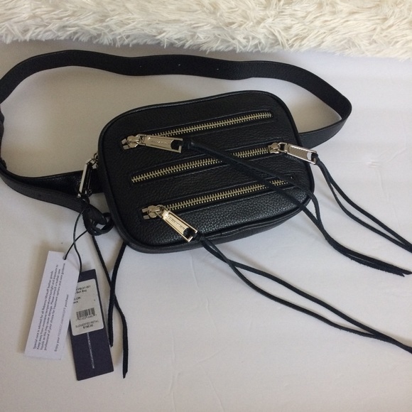 LAST ONE! Rebecca Minkoff 3-zip belt bag pebbled Black - Picture 2 of 8